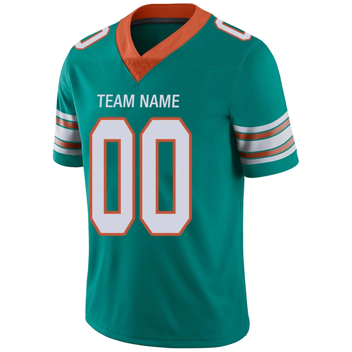 Custom M.Dolphins Aqua Personalized Design Your Own Name and Number for Men Women Youth Footbal Jerseys