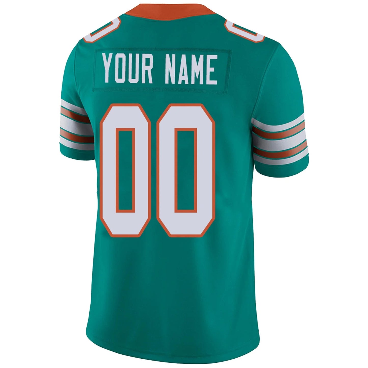 Custom M.Dolphins Aqua Personalized Design Your Own Name and Number for Men Women Youth Footbal Jerseys