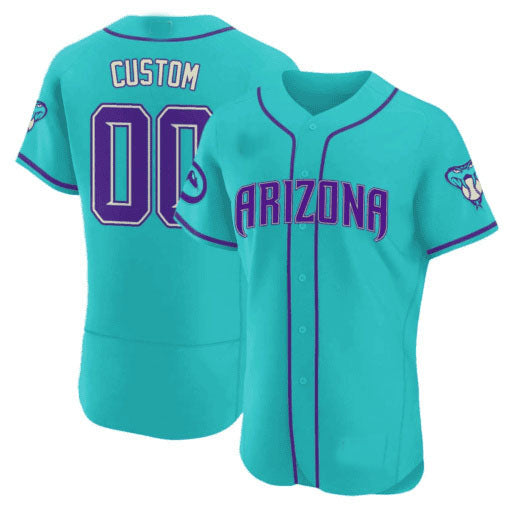 Custom Arizona Diamondbacks 2024 Teal Purple ¡§C All Stitched Baseball Jersey