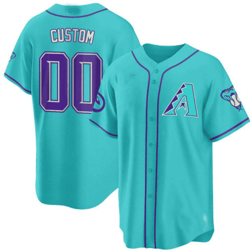 Custom Arizona Diamondbacks 2024 Teal Purple ¡§C All Stitched Baseball Jersey