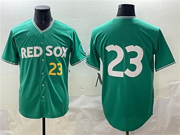 Boston Red Sox #23 Romy Gonz¨¢lez Green 2025 City Connect Limited Stitched Baseball Jersey