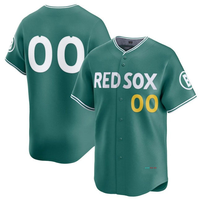 Custom B.Red Sox ACTIVE PLAYER Green 2025 City Connect Limited Stitched Basebal Jersey