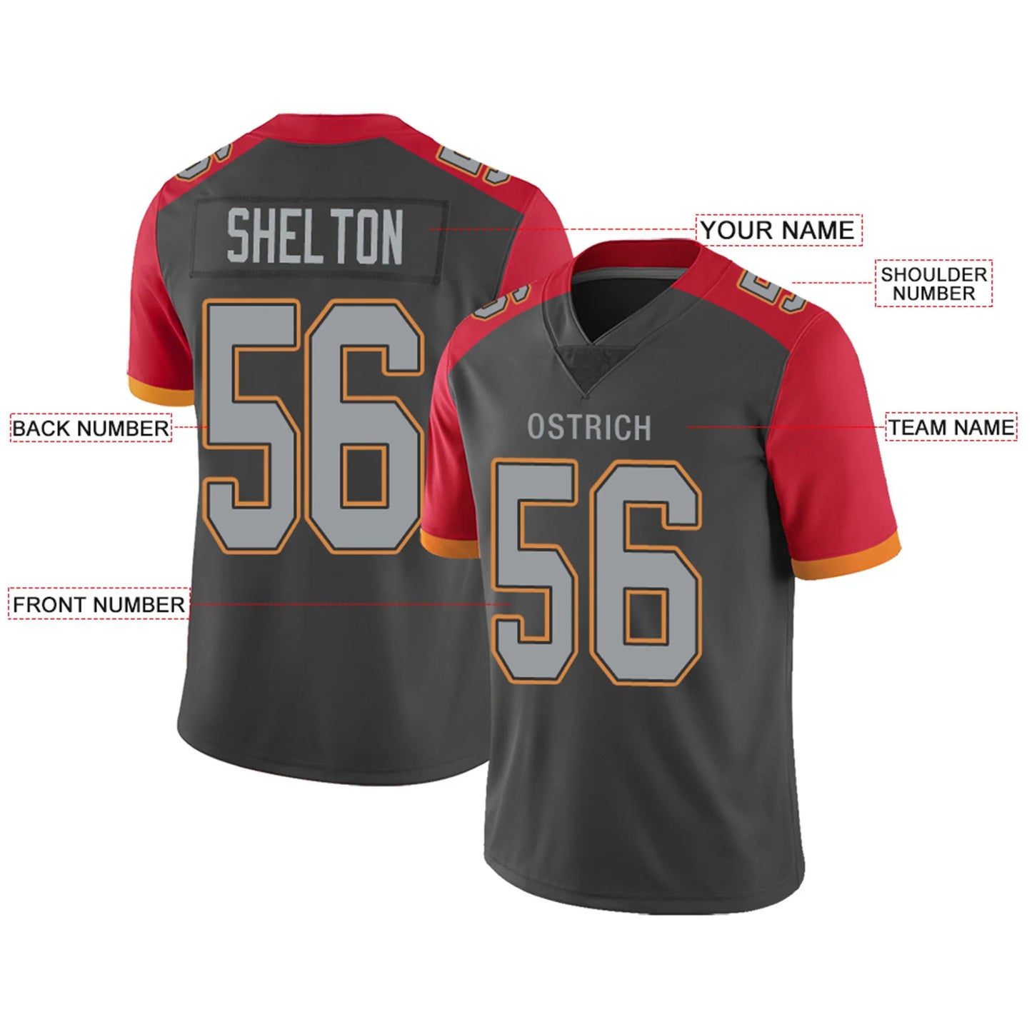 Custom TB.Buccaneers Gray Personalized Design Your Own Name and Number for Men Women Youth Footbal Jerseys