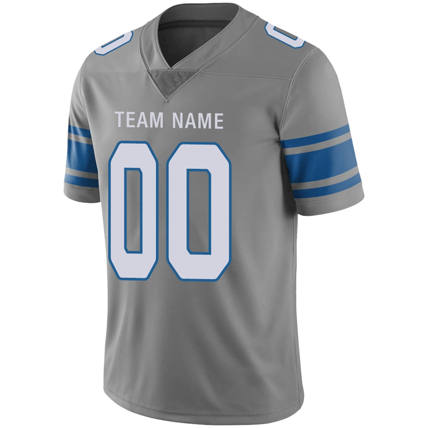 Custom D.Lions Gray Personalized Design Your Own Name and Number for Men Women Youth Footbal Jerseys