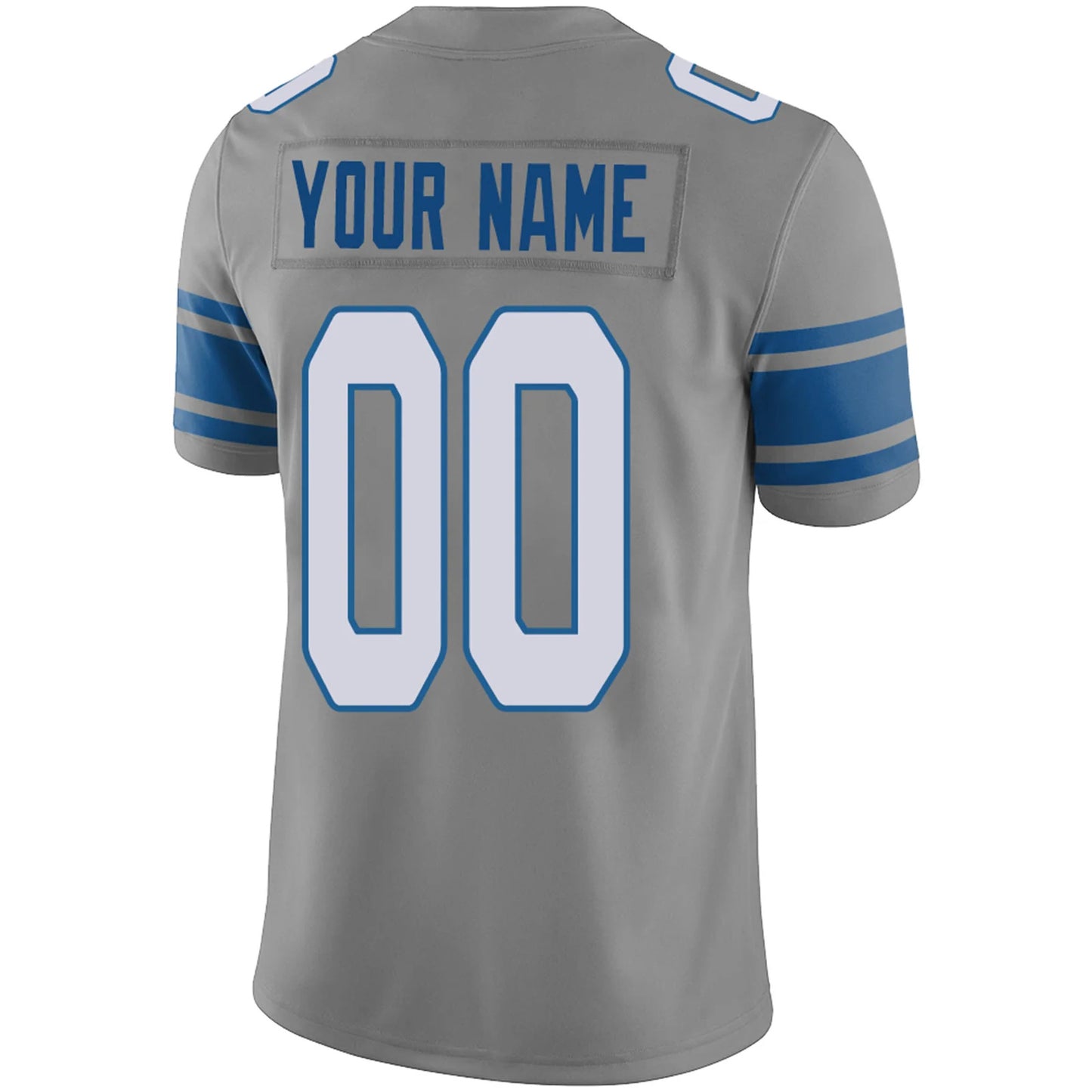 Custom D.Lions Gray Personalized Design Your Own Name and Number for Men Women Youth Footbal Jerseys