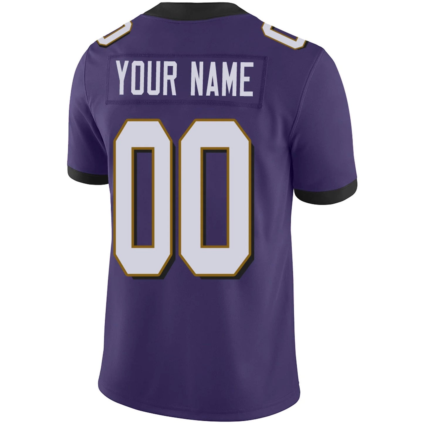 Custom B.Ravens Purple Personalized Design Your Own Name and Number for Men Women Youth Footbal Jerseys