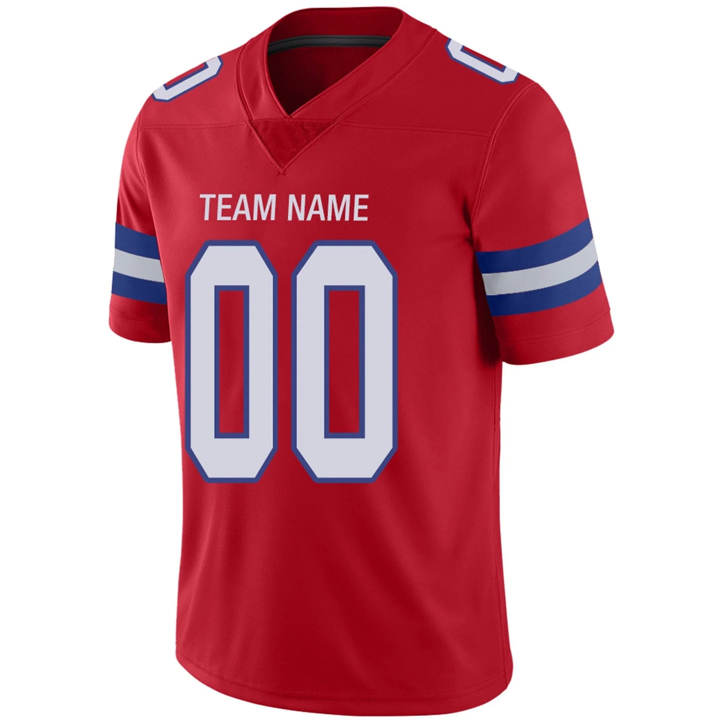 Custom NE.Patriots Red Personalized Design Your Own Name and Number for Men Women Youth Footbal Jerseys