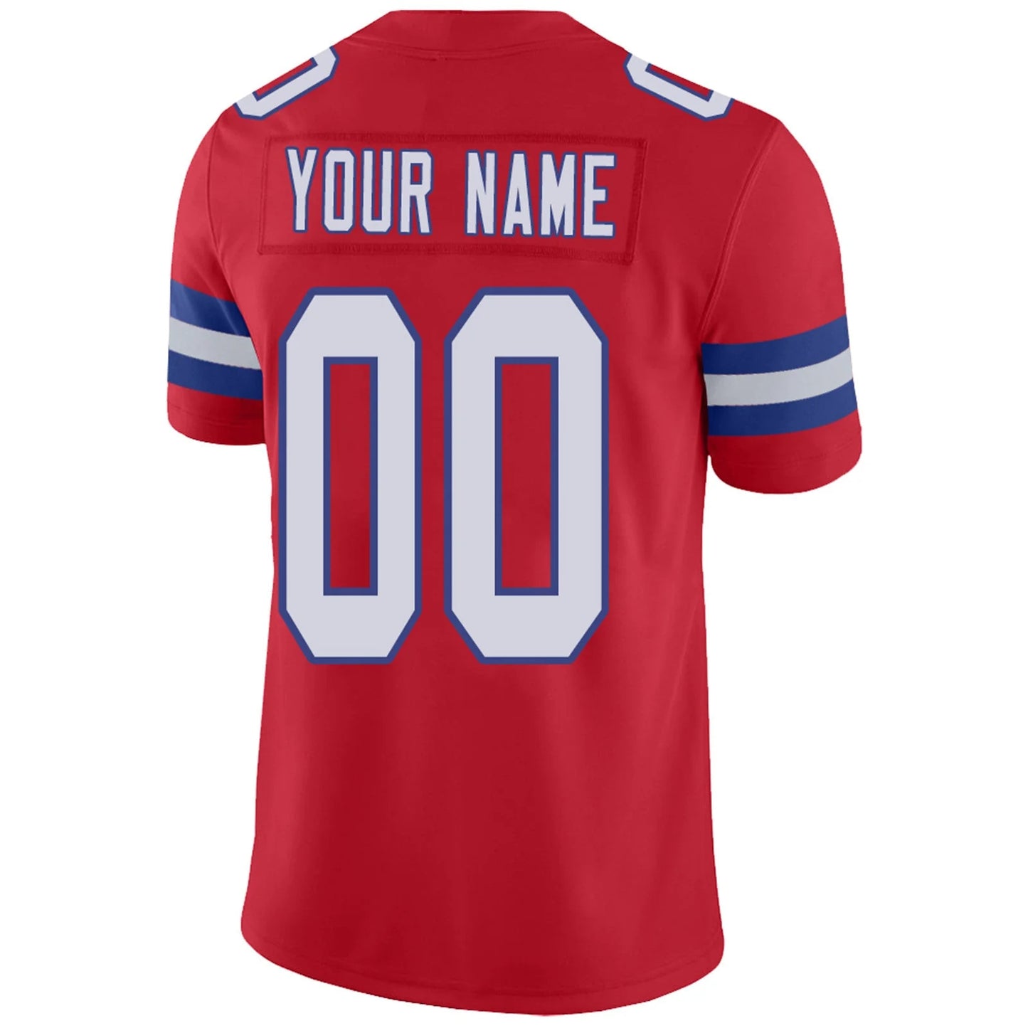 Custom NE.Patriots Red Personalized Design Your Own Name and Number for Men Women Youth Footbal Jerseys