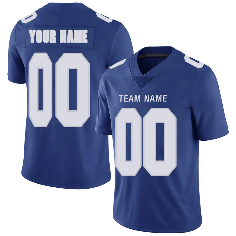Custom NY.Giants Royal Personalized Design Your Own Name and Number for Men Women Youth Footbal Jerseys