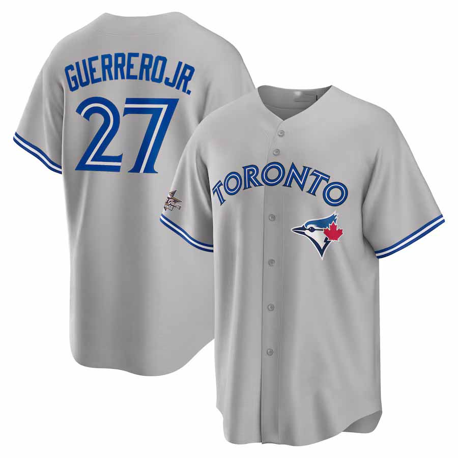 Toronto Blue Jays #27 Vladimir Guerrero Jr. 2025 All-Star Game Road Replica Player Jersey - Gray Stitched Baseball Jersey