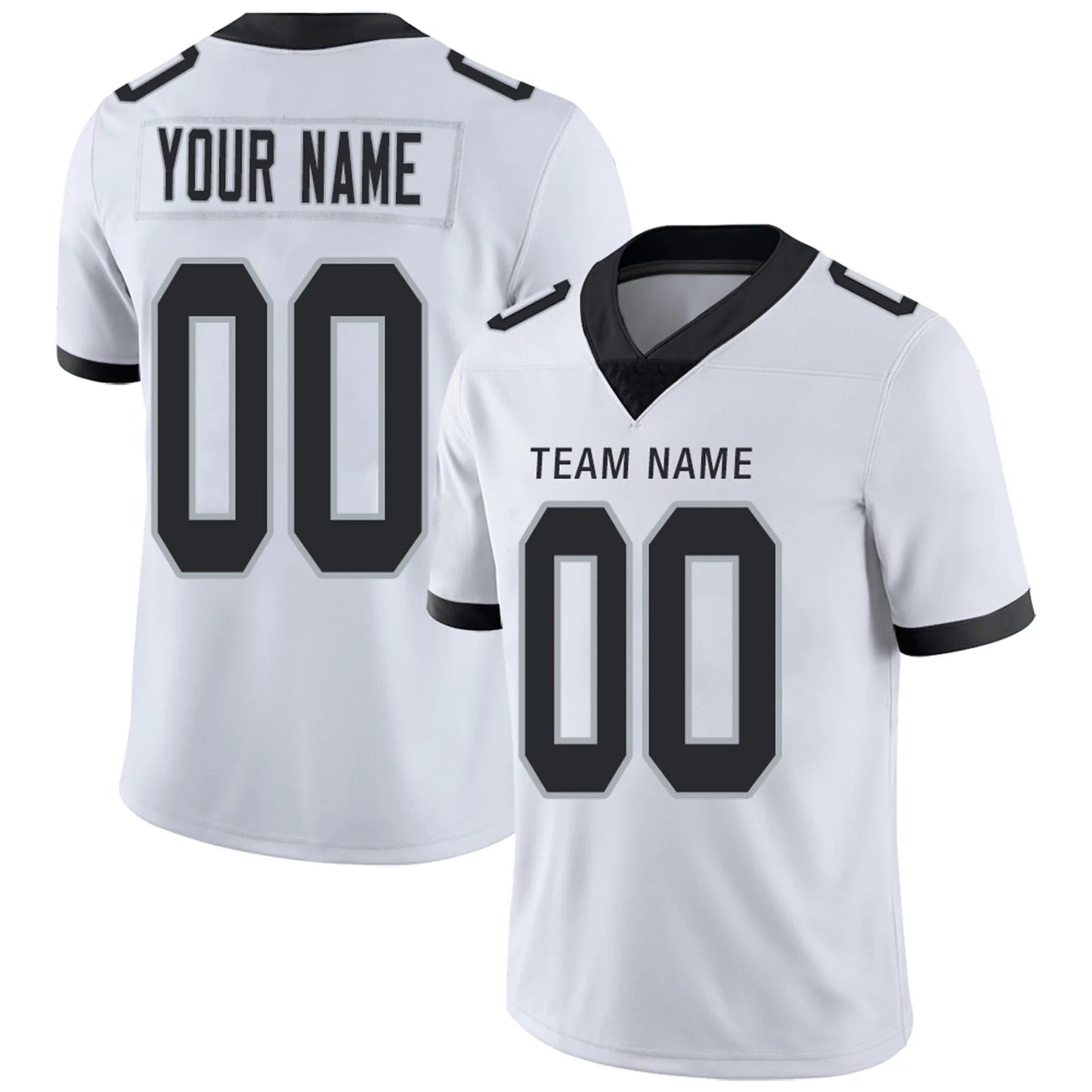 Custom LV.Raiders White Personalized Design Your Own Name and Number for Men Women Youth Footbal Jerseys