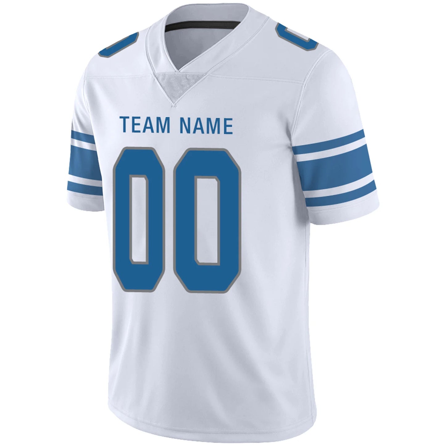 Custom D.Lions White Personalized Design Your Own Name and Number for Men Women Youth Footbal Jerseys