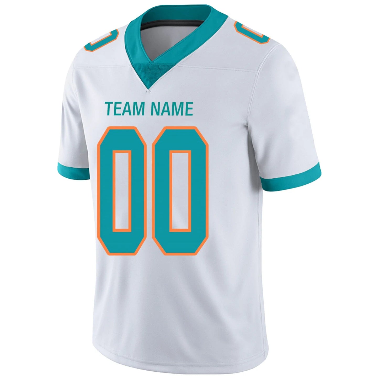 Custom M.Dolphins White Personalized Design Your Own Name and Number for Men Women Youth Footbal Jerseys