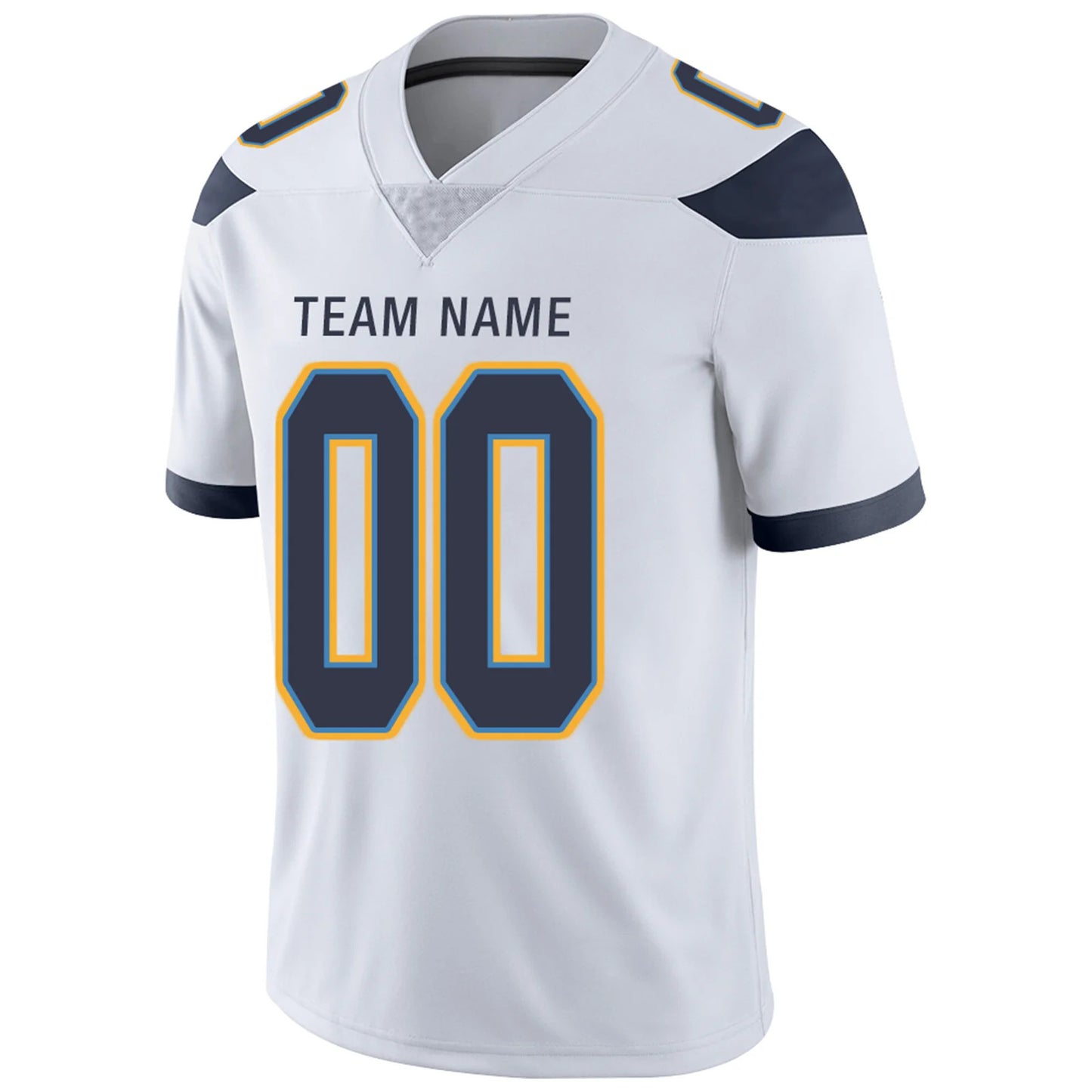 Custom LA.Chargers White Personalized Design Your Own Name and Number for Men Women Youth Footbal Jerseys
