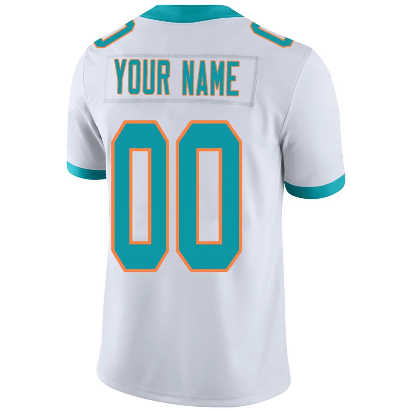 Custom M.Dolphins White Personalized Design Your Own Name and Number for Men Women Youth Footbal Jerseys