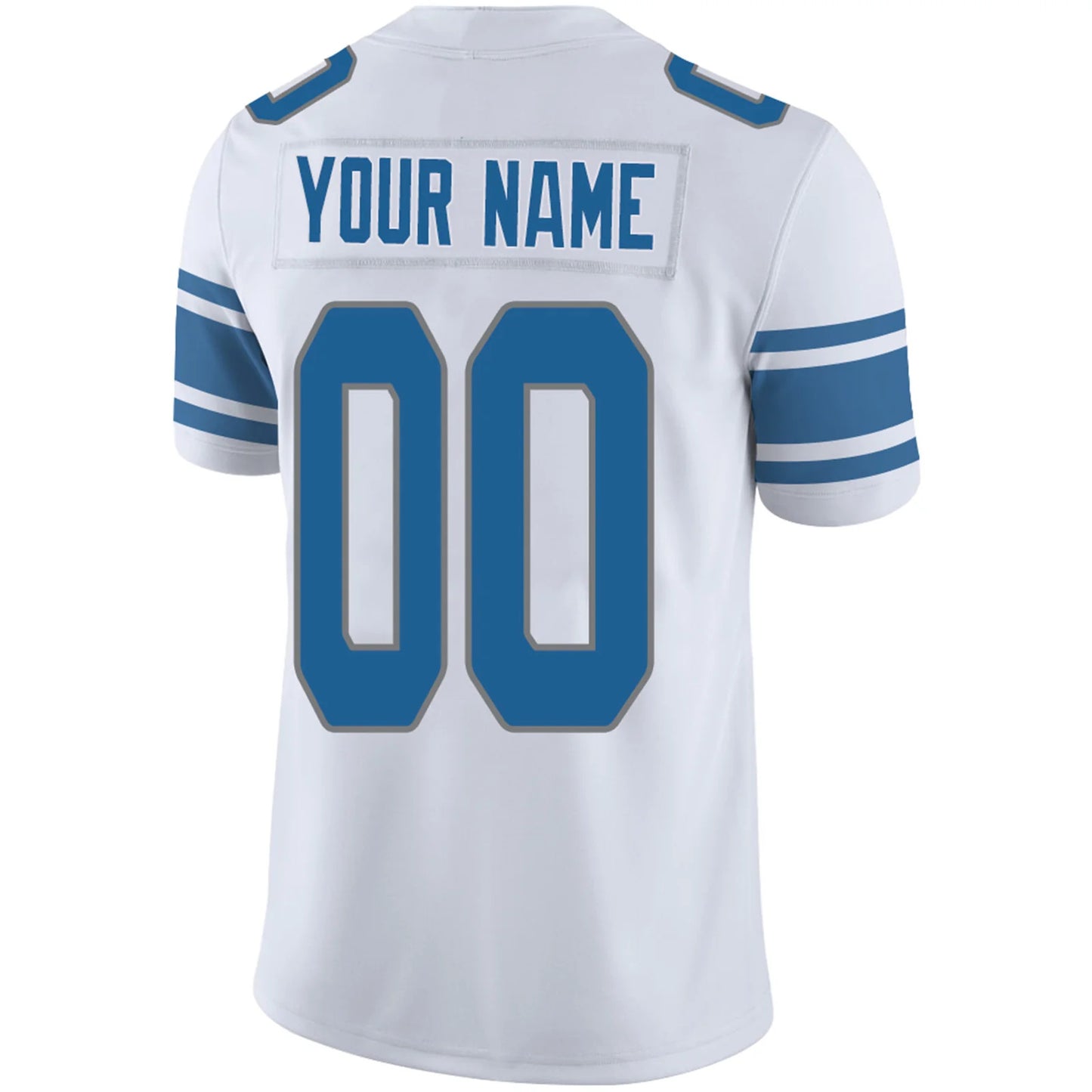 Custom D.Lions White Personalized Design Your Own Name and Number for Men Women Youth Footbal Jerseys