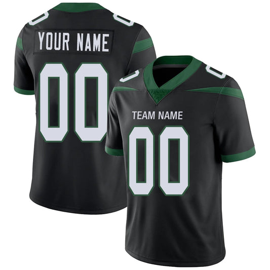 Custom NY.Jets Balck Personalized Design Your Own Name and Number for Men Women Youth Footbal Jerseys