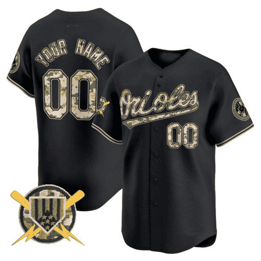 Custom Baltimore Orioles Armed Forces Day Vapor Premier Limited ¡§C All Stitched Baseball Jersey