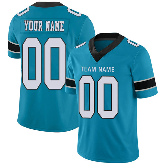Custom C.Panthers Blue Personalized Design Your Own Name and Number for Men Women Youth Footbal Jerseys