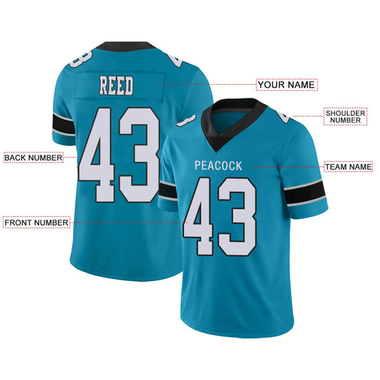 Custom C.Panthers Blue Personalized Design Your Own Name and Number for Men Women Youth Footbal Jerseys
