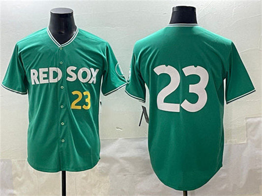 Boston Red Sox #23 Romy Gonz¨¢lez Green 2025 City Connect Limited Stitched Baseball Jersey
