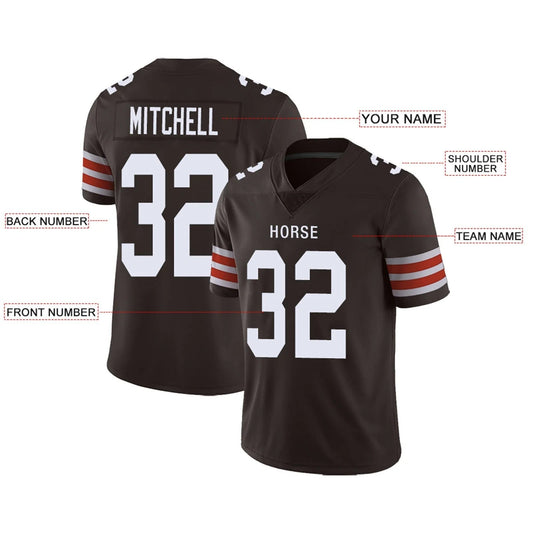 Custom C.Browns Brown Personalized Design Your Own Name and Number for Men Women Youth Footbal Jerseys
