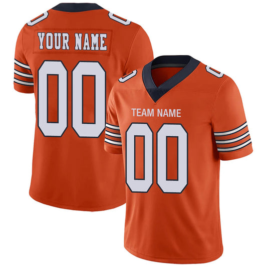 Custom C.Bears Orange Personalized Design Your Own Name and Number for Men Women Youth Footbal Jerseys