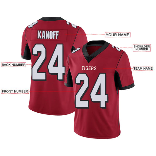 Custom A.Falcons Red Personalized Design Your Own Name and Number for Men Women Youth Footbal Jerseys
