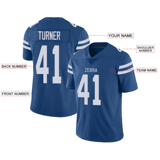 Custom IN.Colts Royal Personalized Design Your Own Name and Number for Men Women Youth Footbal Jerseys