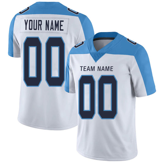 Custom T.Titans White Personalized Design Your Own Name and Number for Men Women Youth Footbal Jerseys