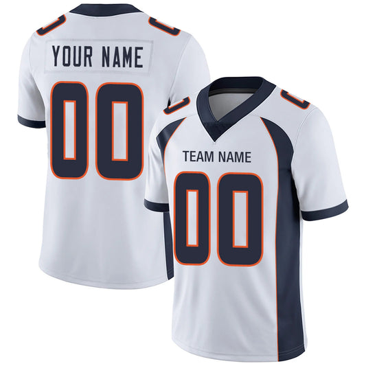Custom D.Broncos White Personalized Design Your Own Name and Number for Men Women Youth Footbal Jerseys