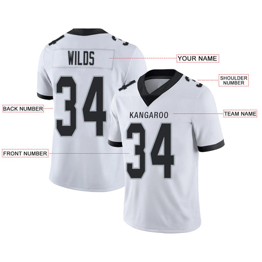 Custom LV.Raiders White Personalized Design Your Own Name and Number for Men Women Youth Footbal Jerseys