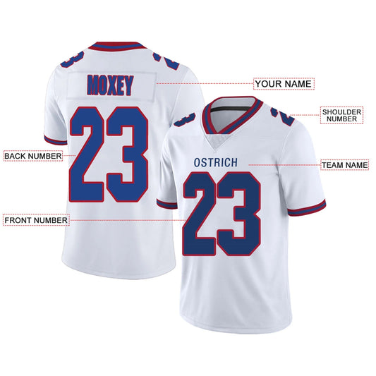 Custom NY.Giants White Personalized Design Your Own Name and Number for Men Women Youth Footbal Jerseys