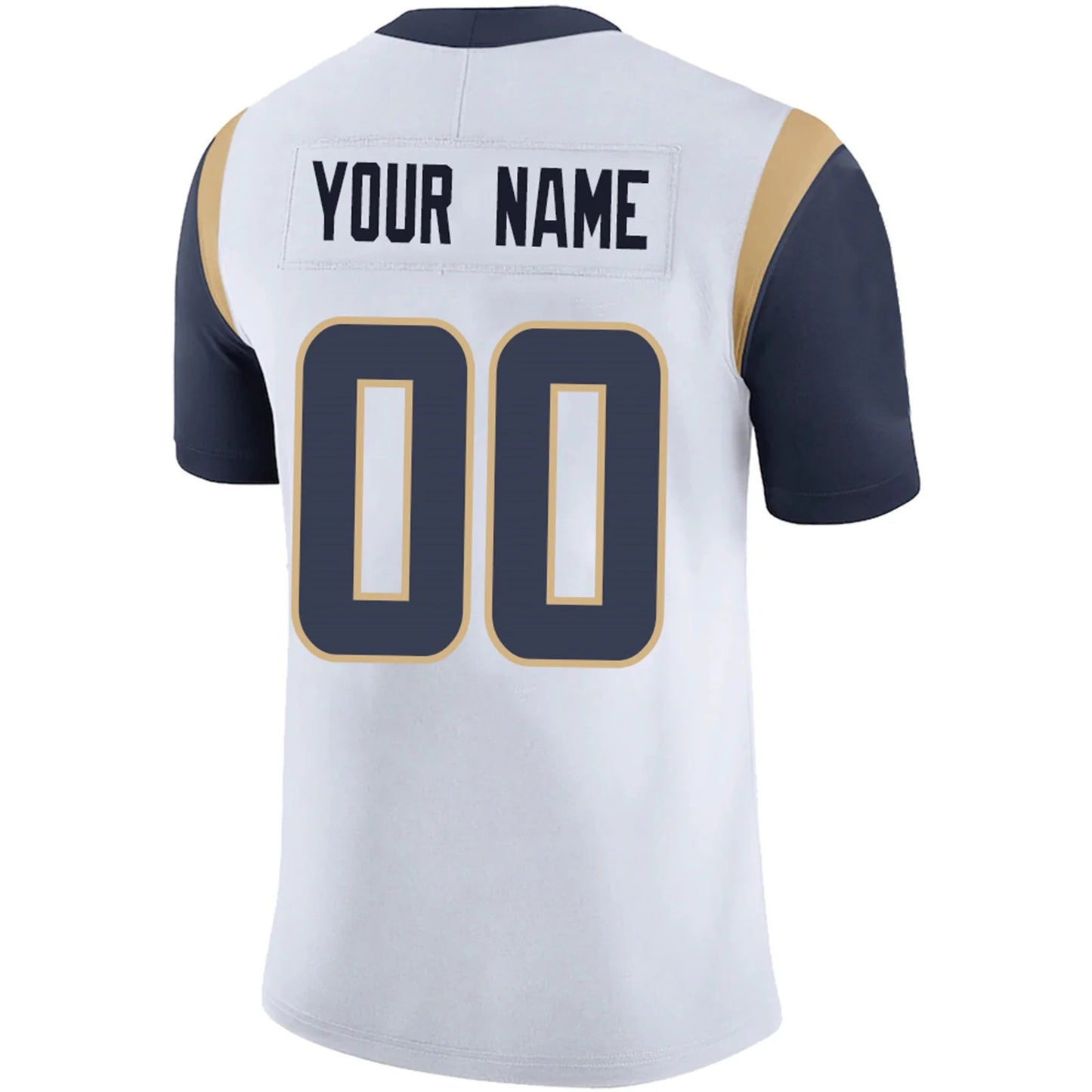 Custom LA.Rams White Personalized Design Your Own Name and Number for Men Women Youth Footbal Jerseys