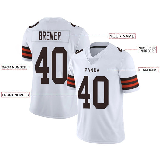 Custom C.Browns White Personalized Design Your Own Name and Number for Men Women Youth Footbal Jerseys